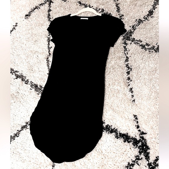 Occasion Black Crewneck T-Shirt Dress Small - Picture 2 of 10